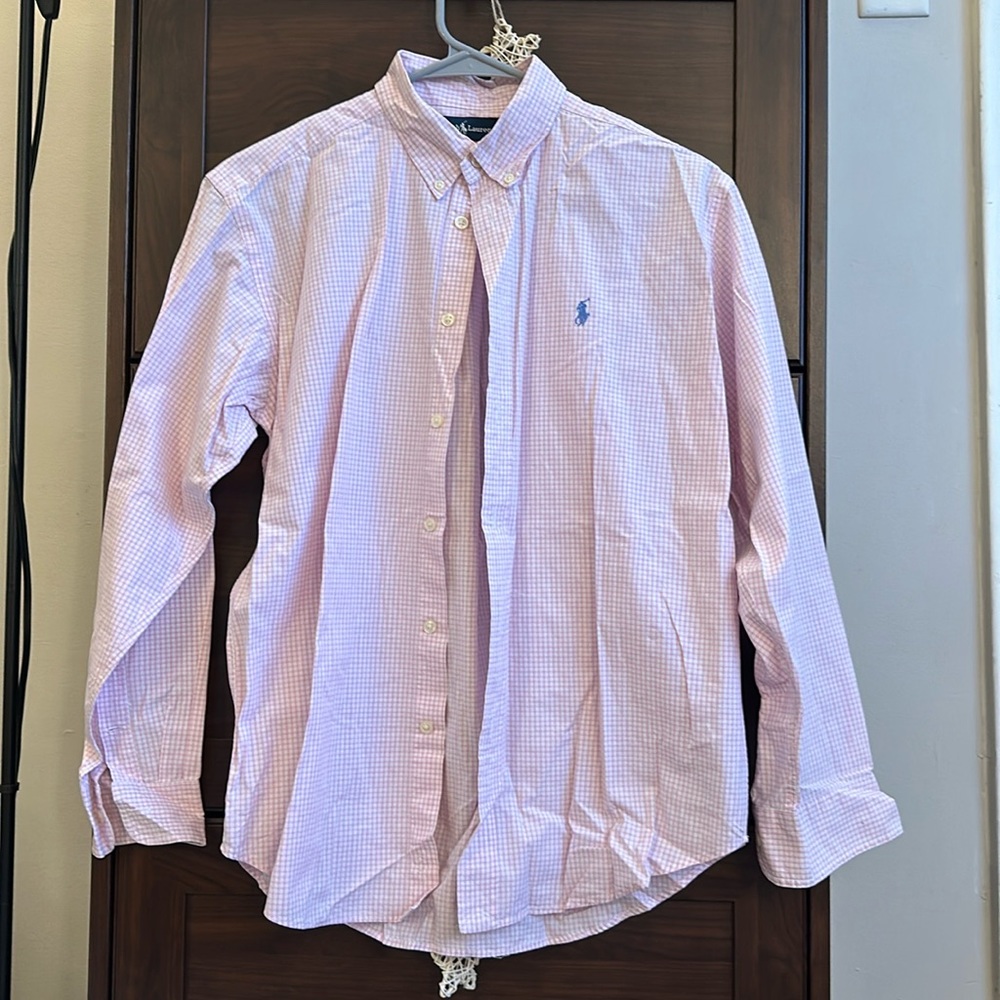 Ralph Lauren checkered pink shirt